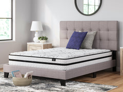 Chime 10 Inch Hybrid Queen Mattress in a Box with Head-Foot Model-Good Queen Adjustable Base - furniture place usa