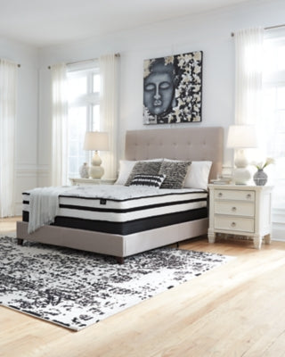 Chime 10 Inch Hybrid 10 Inch Queen Mattress and Pillow - furniture place usa