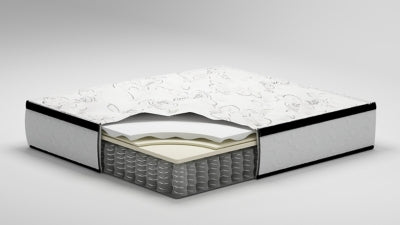 Chime 12 Inch Hybrid California King Mattress in a Box with Head-Foot Model Better California King Adjustable Head Base - furniture place usa