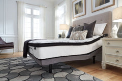 Chime 12 Inch Hybrid California King Mattress in a Box with Head-Foot Model Better California King Adjustable Head Base - furniture place usa