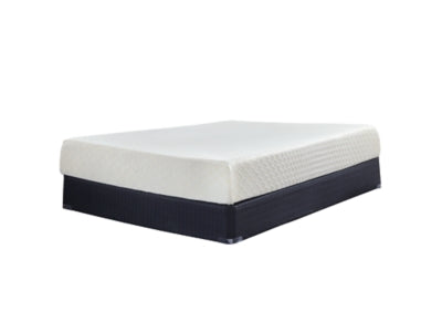 10 Inch Chime Memory Foam Twin Mattress in a Box with Better than a Boxspring Twin Foundation - furniture place usa