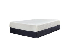 10 Inch Chime Memory Foam Twin Mattress in a Box with Better than a Boxspring Twin Foundation - furniture place usa