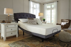 10 Inch Chime Memory Foam Queen Mattress in a Box with Better than a Boxspring Queen Foundation - furniture place usa