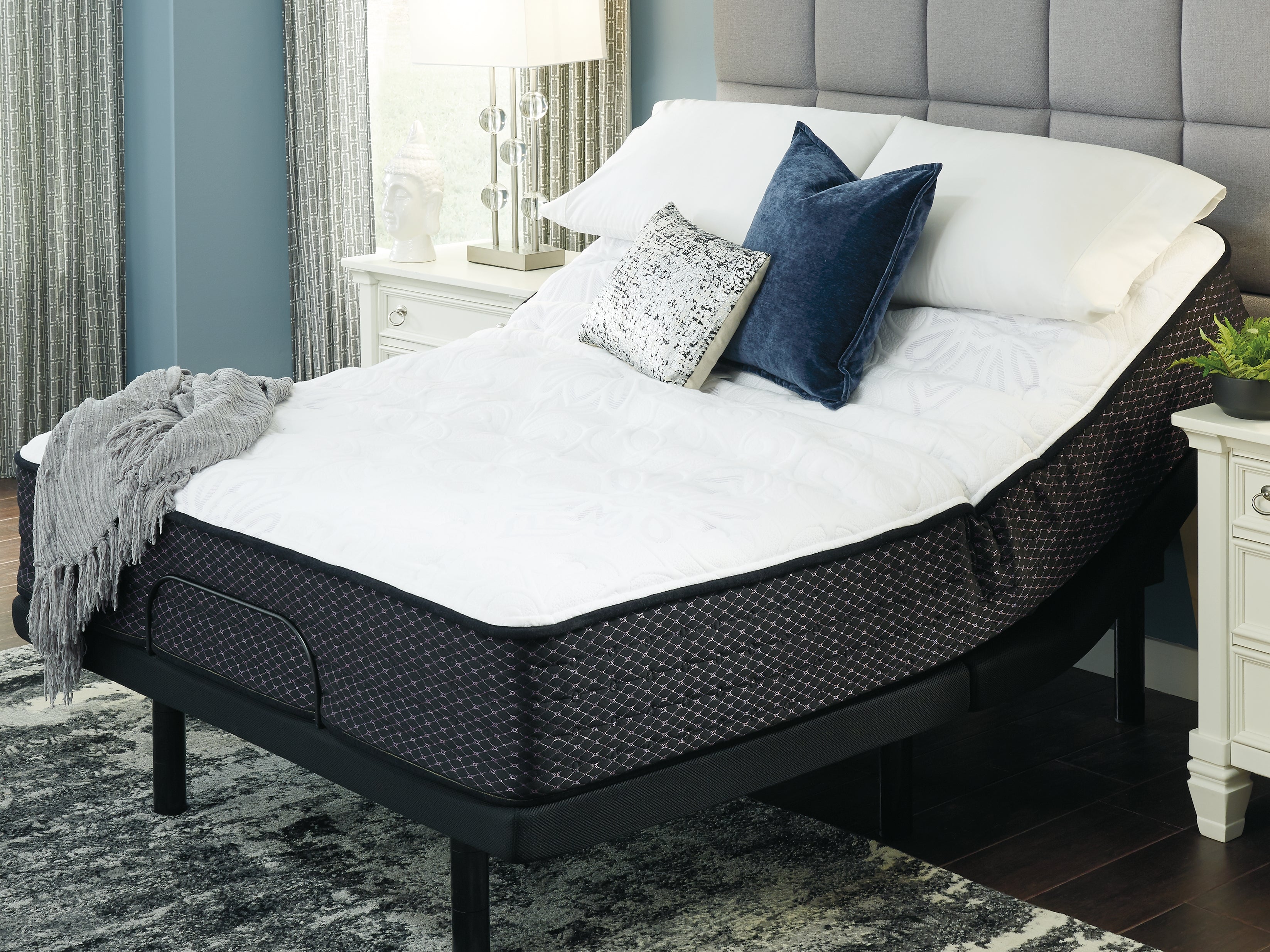 Anniversary Edition Plush California King Mattress with Head-Foot Model-Good California King Adjustable Base - furniture place usa