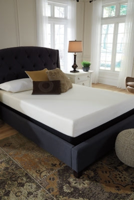 Chime 8 Inch Memory Foam Queen Mattress in a Box with Head-Foot Model-Good Queen Adjustable Base - furniture place usa