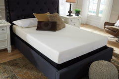 Chime 8 Inch Memory Foam Queen Mattress in a Box with Head-Foot Model Better Queen Adjustable Base - furniture place usa