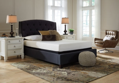 Chime 8 Inch Memory Foam Queen Mattress in a Box with Head-Foot Model Best Queen Adjustable Base - furniture place usa