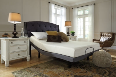 Chime 8 Inch Memory Foam Queen Mattress in a Box with Head-Foot Model Best Queen Adjustable Base - furniture place usa