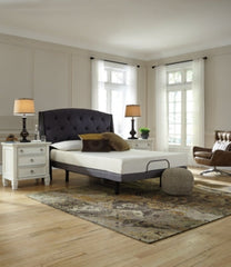 Chime 8 Inch Memory Foam Queen Mattress in a Box with Head-Foot Model Best Queen Adjustable Base - furniture place usa