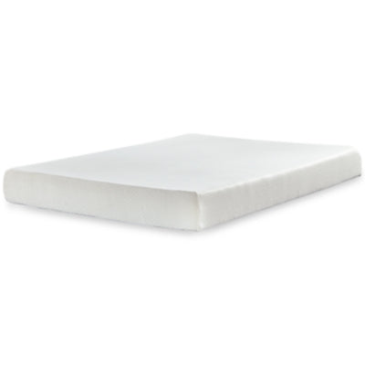 Chime 8 Inch Memory Foam Queen Mattress in a Box with Head-Foot Model-Good Queen Adjustable Base - furniture place usa