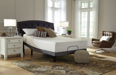 Chime 12 Inch Memory Foam King Mattress in a Box with Head-Foot Model Better King Adjustable Base - furniture place usa