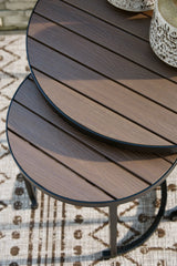 Ayla Outdoor Nesting End Tables (Set of 2) - furniture place usa