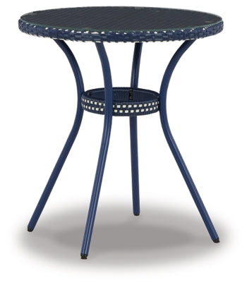Odyssey Blue Outdoor Table and Chairs (Set of 3) - furniture place usa