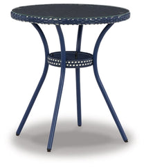 Odyssey Blue Outdoor Table and Chairs (Set of 3) - furniture place usa