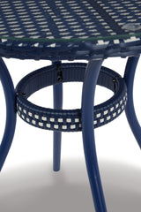 Odyssey Blue Outdoor Table and Chairs (Set of 3) - furniture place usa