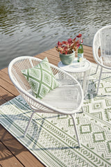 Mandarin Cape Outdoor Table and Chairs (Set of 3) - furniture place usa