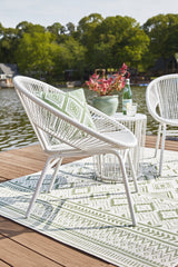 Mandarin Cape Outdoor Table and Chairs (Set of 3) - furniture place usa