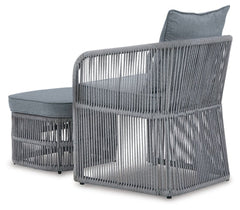 Coast Island Outdoor Chair with Ottoman and Side Table - furniture place usa