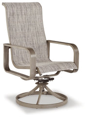Beach Front Sling Swivel Chair (Set of 2) - furniture place usa