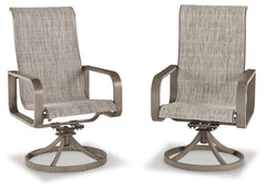 Beach Front Sling Swivel Chair (Set of 2) - furniture place usa