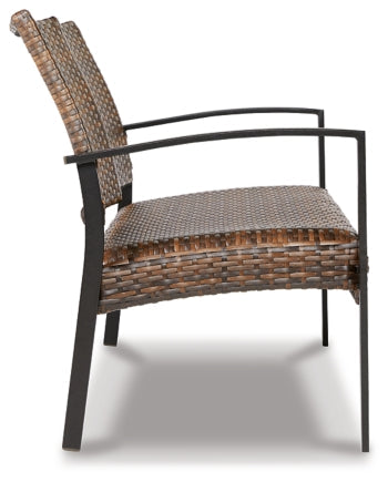 Zariyah Outdoor Love/Chairs/Table Set (Set of 4) - furniture place usa