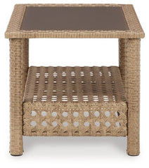 Braylee Outdoor Loveseat with Table (Set of 2) - furniture place usa