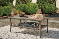 Clear Ridge Outdoor Loveseat with Coffee Table - furniture place usa