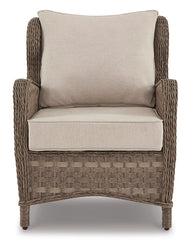 Clear Ridge Outdoor Loveseat, 2 Lounge Chairs and Coffee Table - furniture place usa