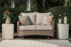 Clear Ridge Outdoor Loveseat with Coffee Table - furniture place usa