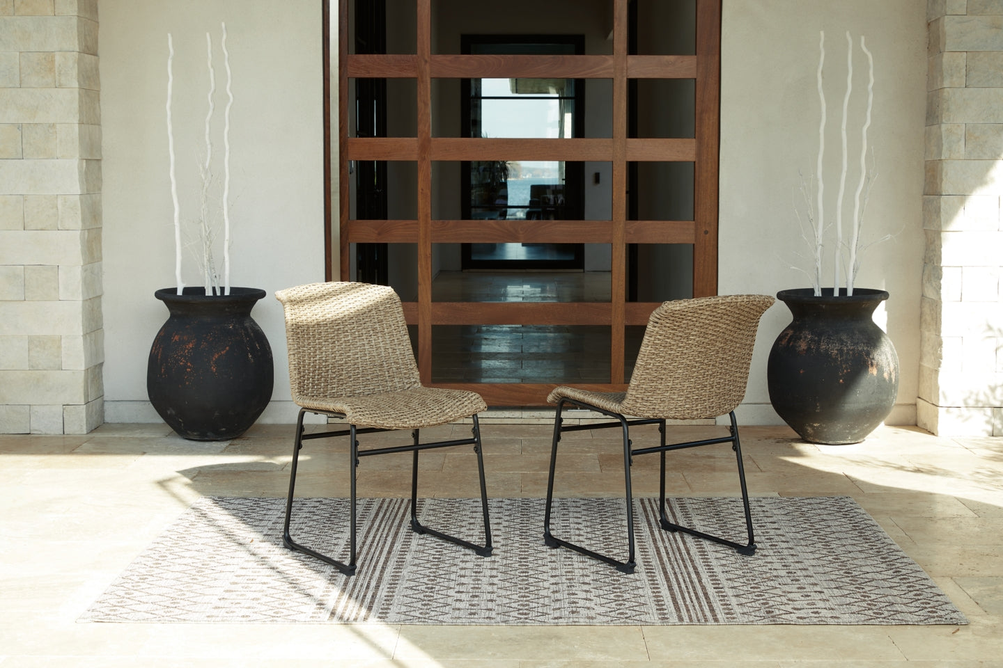 Amaris Outdoor Dining Chair (Set of 2) - furniture place usa