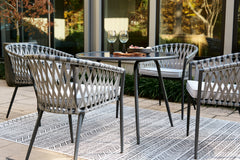 Palm Bliss Outdoor Dining Table and 4 Chairs - furniture place usa