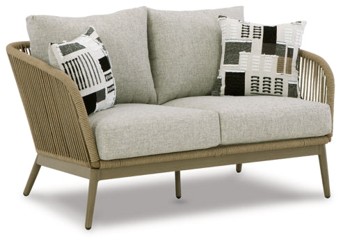 Swiss Valley Outdoor Loveseat with Cushion - furniture place usa