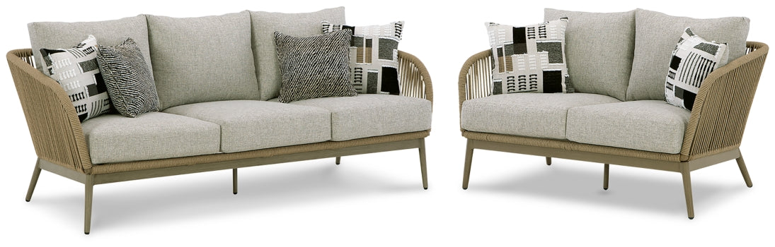 Swiss Valley Outdoor Sofa and Loveseat - furniture place usa