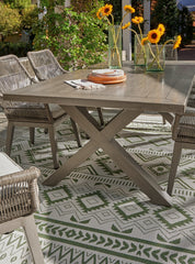 Beach Front Outdoor Dining Table and 6 Chairs - PKG014897 - furniture place usa