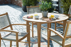 Janiyah Outdoor Dining Table and 4 Chairs - PKG013835 - furniture place usa