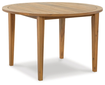 Janiyah Outdoor Dining Table and 4 Chairs - PKG013835 - furniture place usa