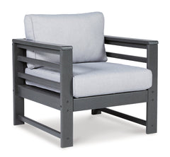 Amora Outdoor Sofa, Loveseat and 2 Lounge Chairs with Coffee Table and End Table - furniture place usa