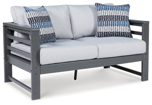 Amora Outdoor Loveseat with Cushion - furniture place usa