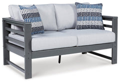 Amora Outdoor Loveseat with Cushion - furniture place usa