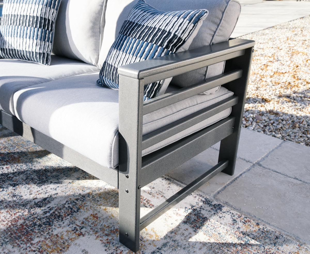 Amora Outdoor Loveseat with Cushion - furniture place usa