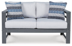 Amora Outdoor Loveseat with Cushion - furniture place usa