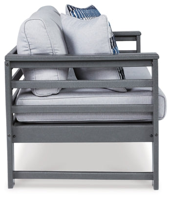 Amora Outdoor Loveseat with Cushion - furniture place usa
