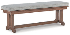 Emmeline Outdoor Dining Table and 4 Chairs and Bench - furniture place usa