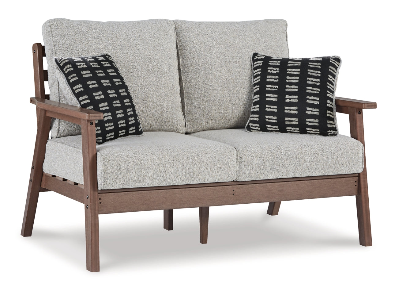 Emmeline Outdoor Sofa and Loveseat with Coffee Table - furniture place usa