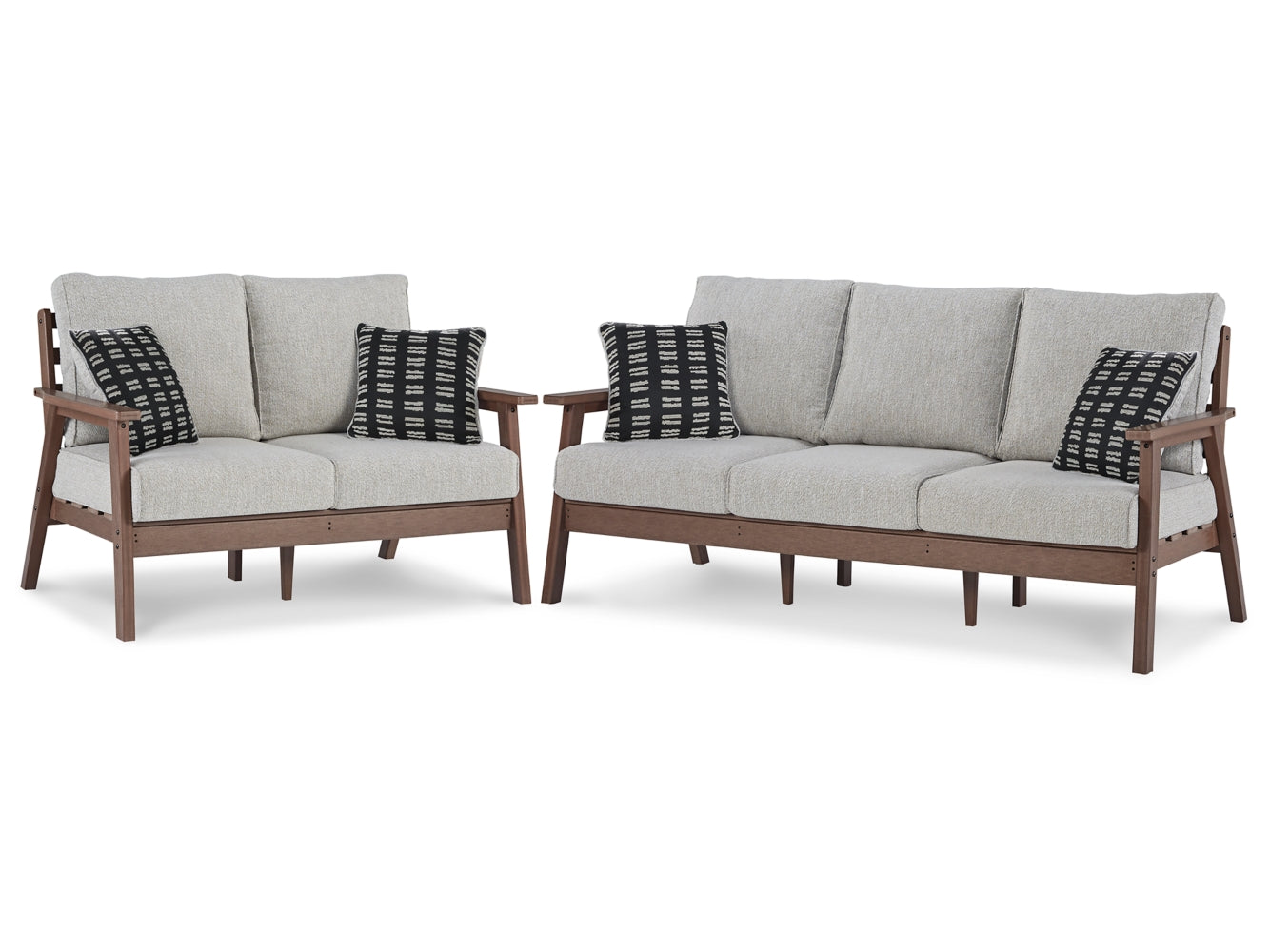 Emmeline Outdoor Sofa and Loveseat - furniture place usa