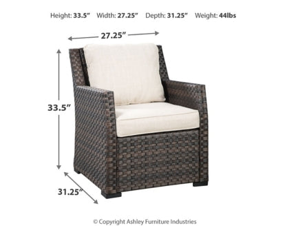 Easy Isle 3-Piece Outdoor Sectional with Chair and Coffee Table - furniture place usa