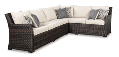 Easy Isle 3-Piece Sofa Sectional and Chair with Table - furniture place usa