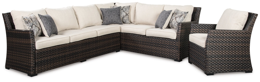 Easy Isle 3-Piece Sofa Sectional/Chair with Cushion - furniture place usa