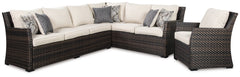Easy Isle 3-Piece Sofa Sectional/Chair with Cushion - furniture place usa