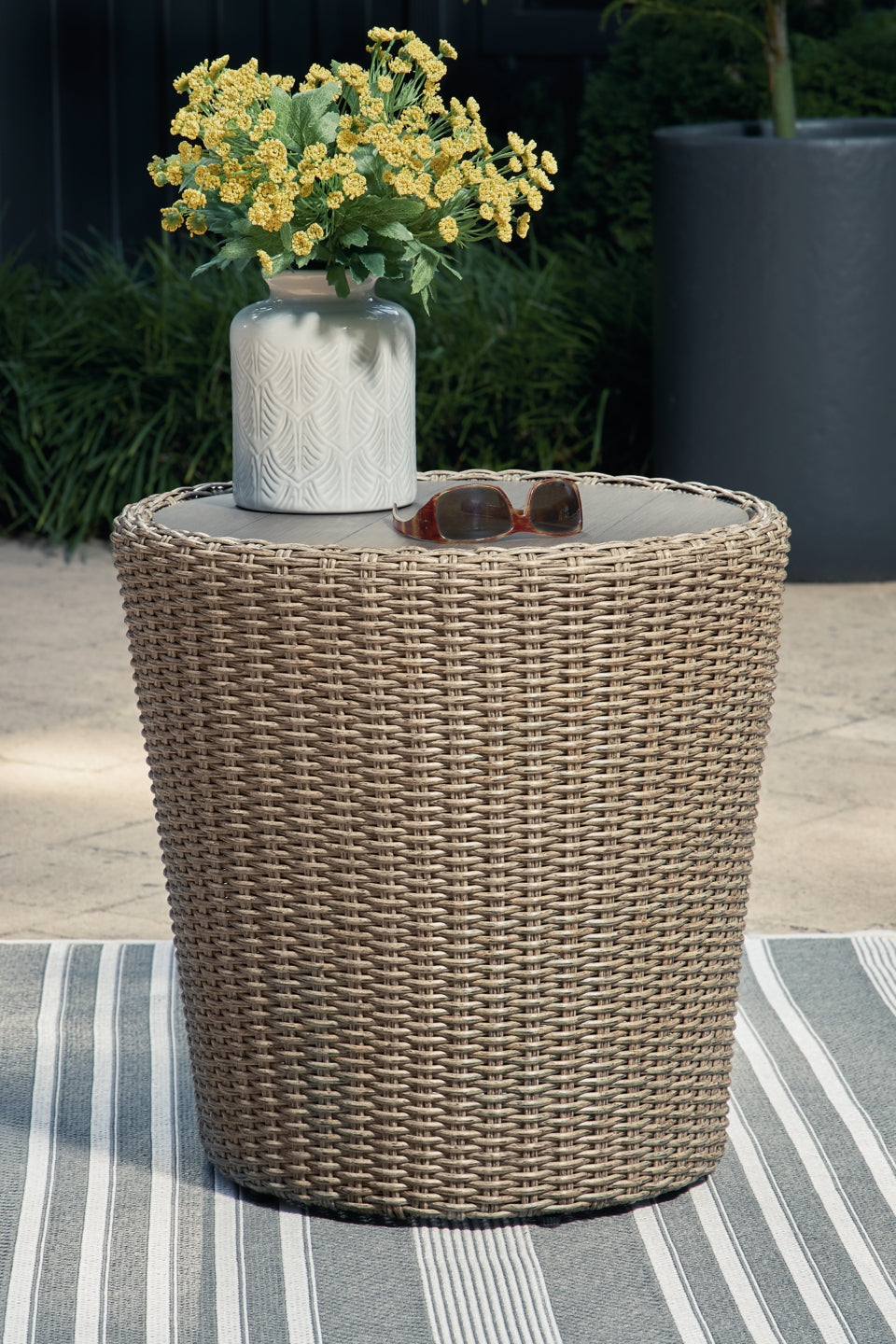 Danson Outdoor Coffee Table with 2 End Tables - furniture place usa